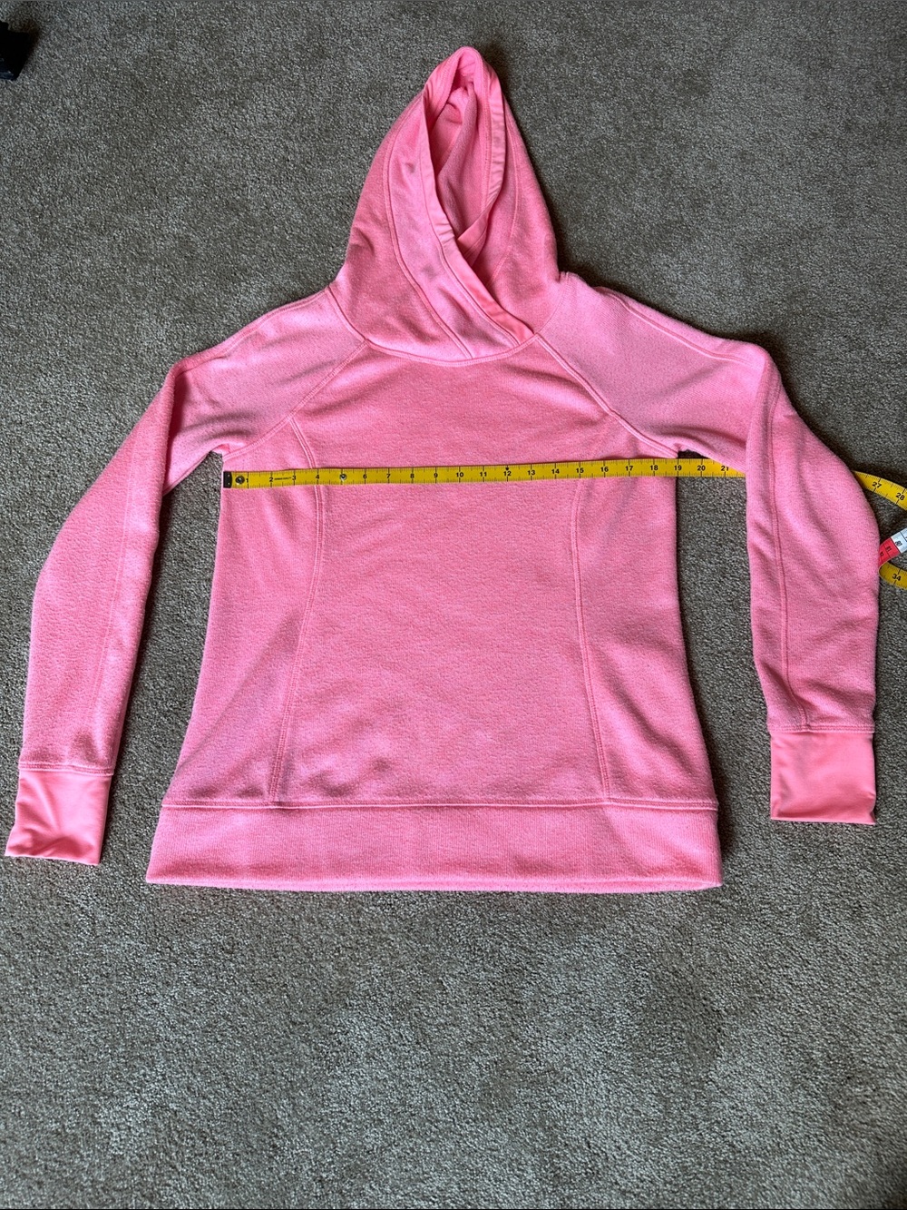 Exertek Pink Hooded Pullover Sweatshirt